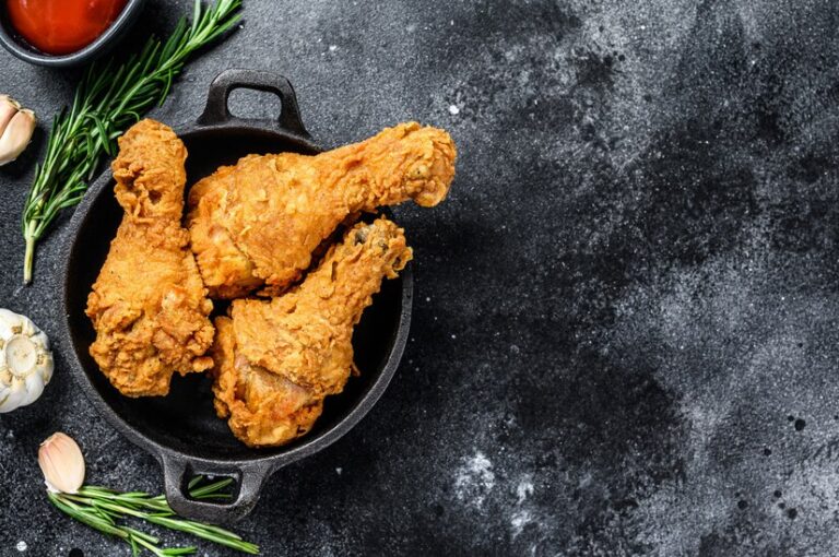 Enjoy crispy, golden-brown Southern fried chicken that's juicy on the inside and packed with flavor!