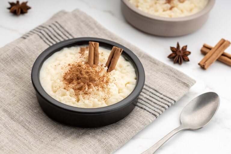 Creamy and comforting Arroz Doce: The perfect traditional Portuguese rice pudding, flavored with lemon and cinnamon!